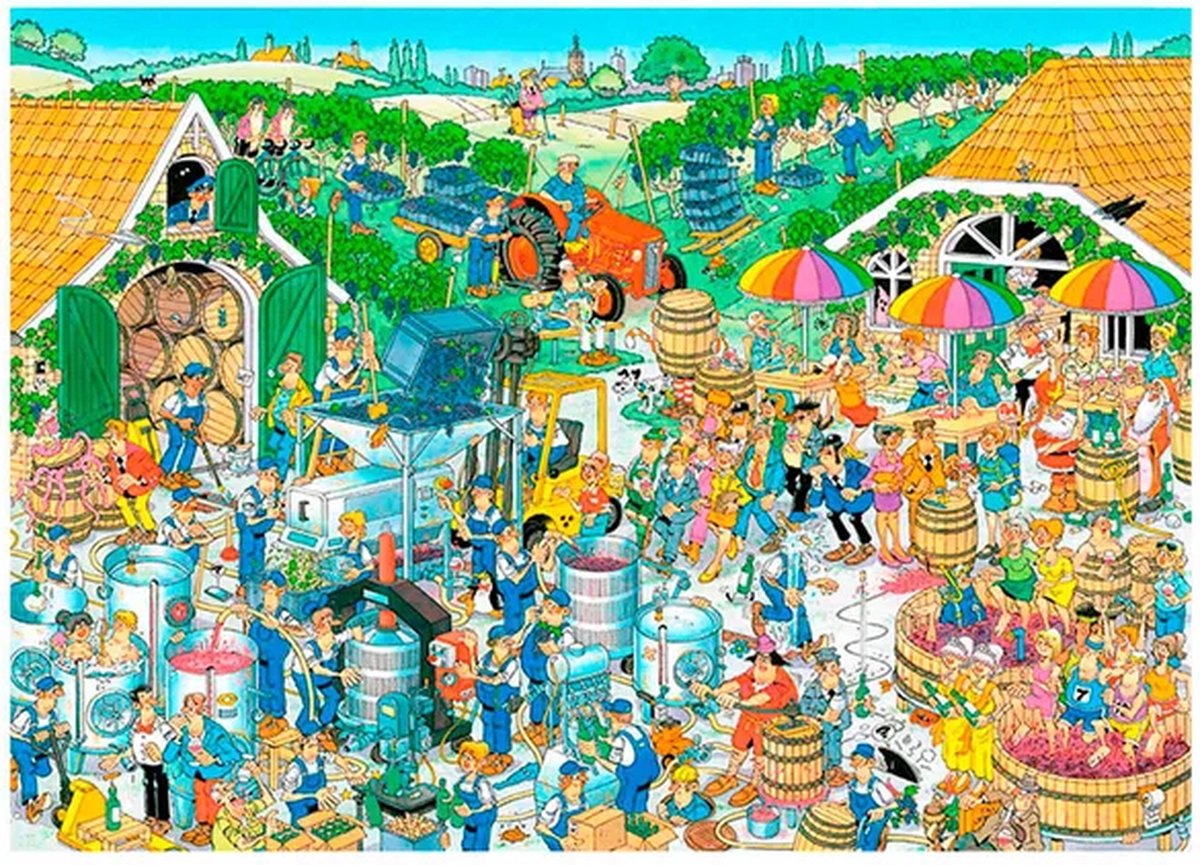 Jan van Haasteren Puzzel 1000 Stukjes - Wijnbouw Exploitatie
