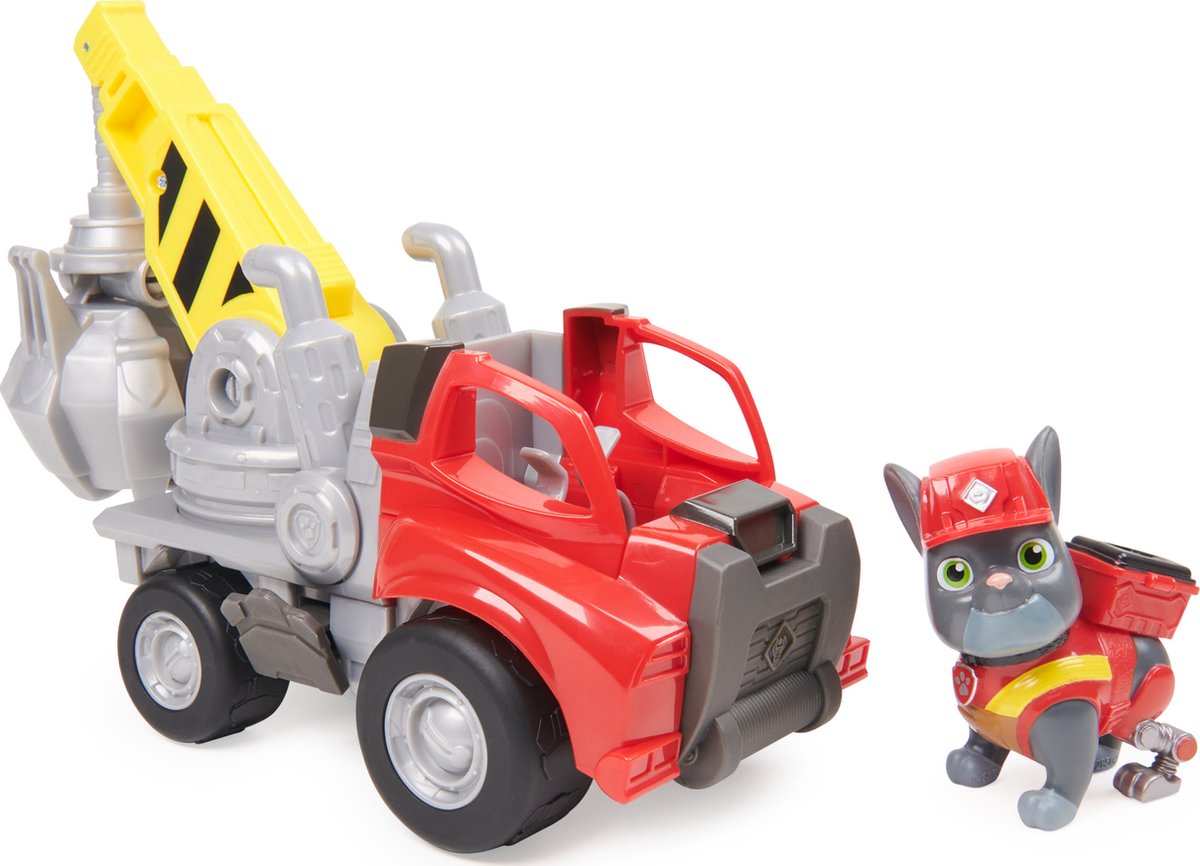 Rubble & Crew Charger's Kraanwagen met Speelfiguur en Beweegbare Delen