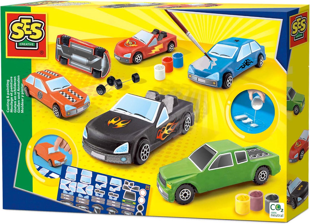 SES Creatief Giet- en Verfset - Auto's