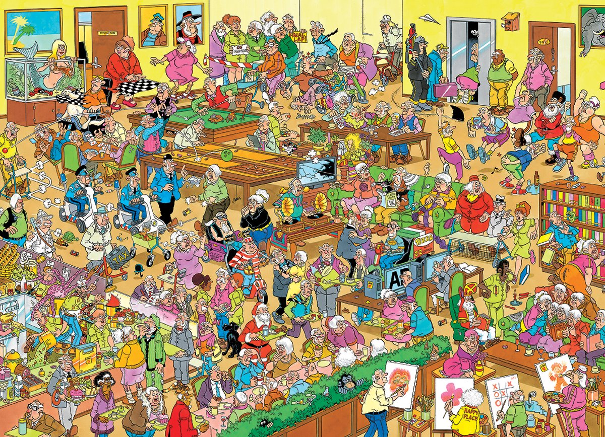 Jan van Haasteren - Het Verzorgingstehuis - Legpuzzel 1000 Stukjes