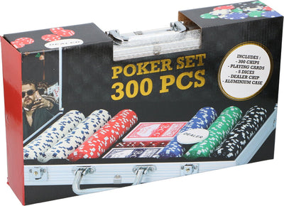 Sans Marque Poker Set in Handige Koffer - 300 Stuks
