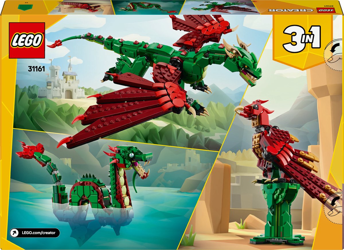 LEGO Creator 3-in-1 Middeleeuwse Draak - 31161