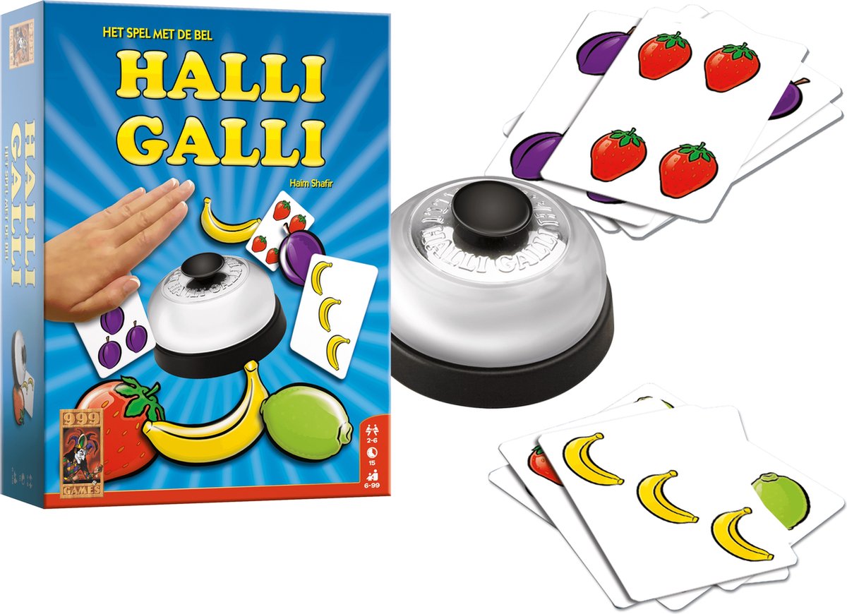999 Games Halli Galli - Spannend Snelheidsspel voor Alle Leeftijden