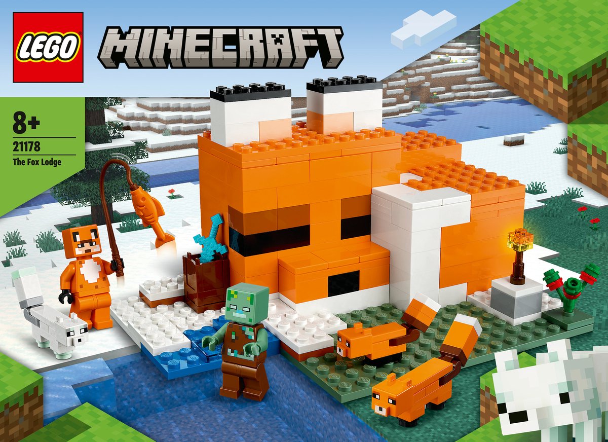 LEGO Minecraft Het Vosjeshuis Bouwspeelset - 21178