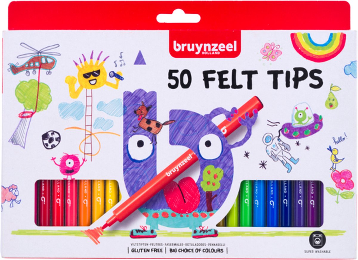 Bruynzeel Feutreset - 50 Kleuren