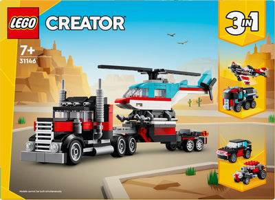 LEGO Creator 3in1 Vrachtwagen met Helikopter - 31146