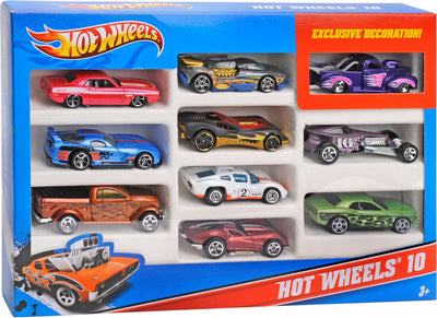 Hot Wheels Set van 10 Voertuigen