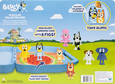 Moose Toys Bluey Deluxe Verzamelkoffer met 8 Figuren