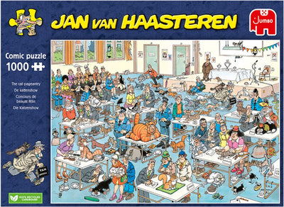 Jan van Haasteren - De Kattenexpositie Puzzel 1000 Stukjes