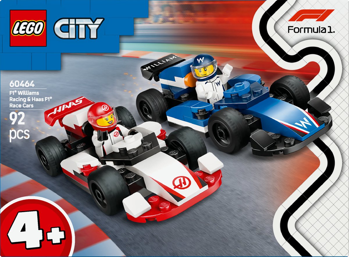 LEGO City F1 Williams & Haas Racewagens - 60464