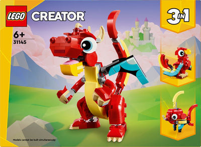 LEGO Creator 3-in-1 Rode Draak - 31145