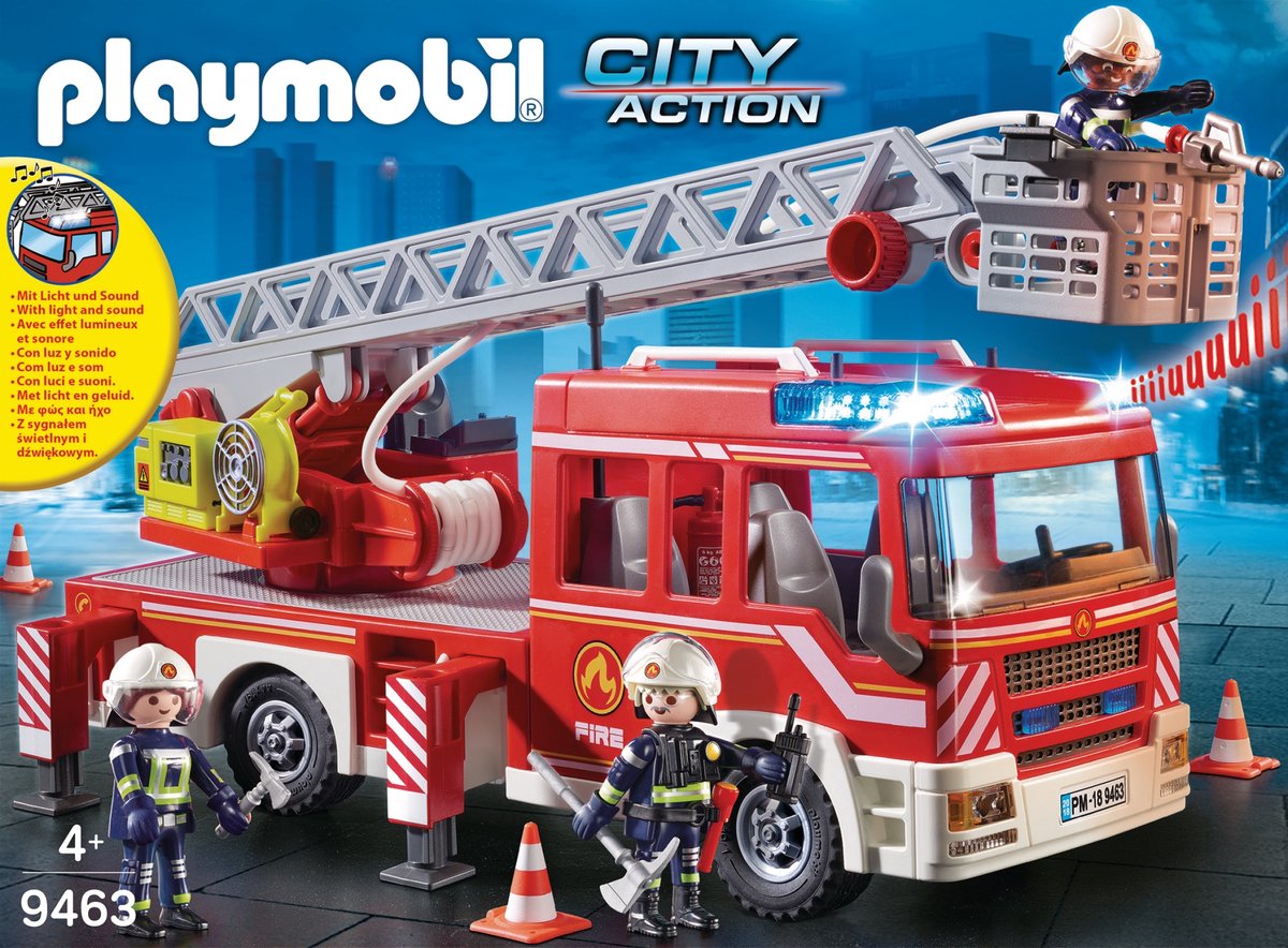 PLAYMOBIL City Action Brandweer Interventiewagen - 9464