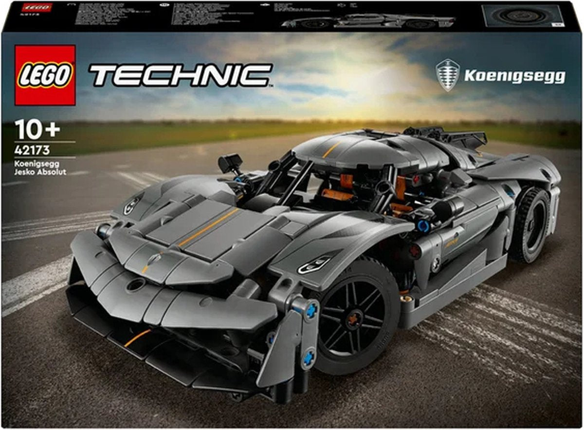 LEGO Technic Koenigsegg Jesko Hypercar Grijs - 42173