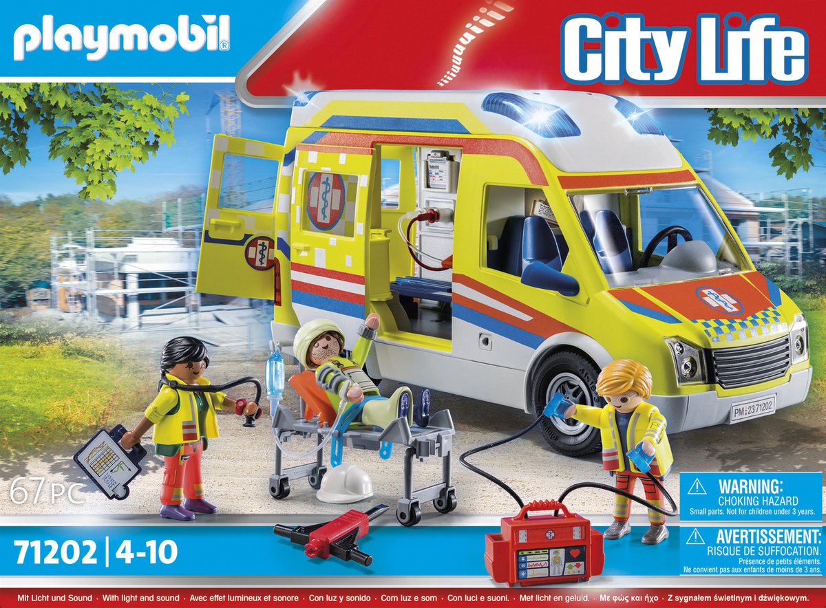 PLAYMOBIL City Life Ambulance met Licht & Geluid
