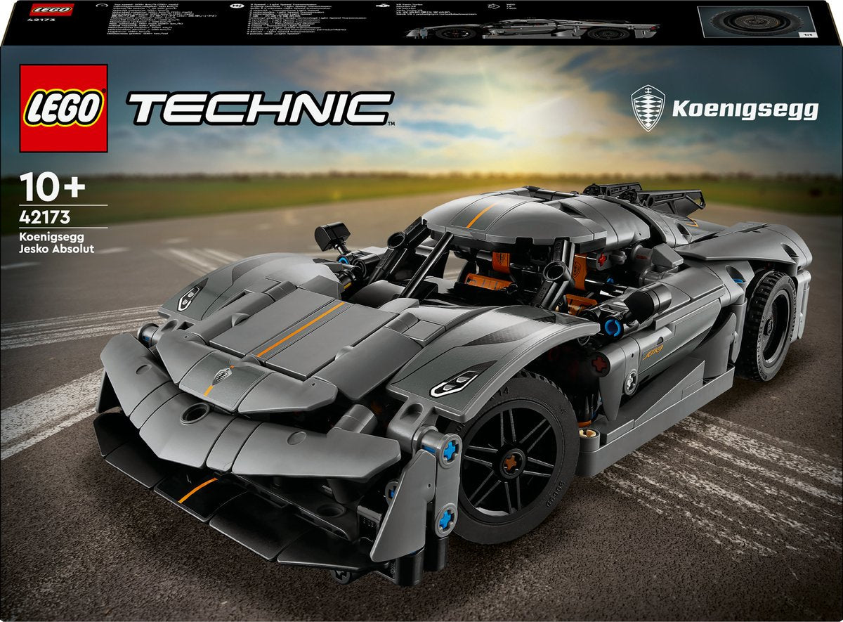 LEGO Technic Koenigsegg Jesko Hypercar Grijs - 42173