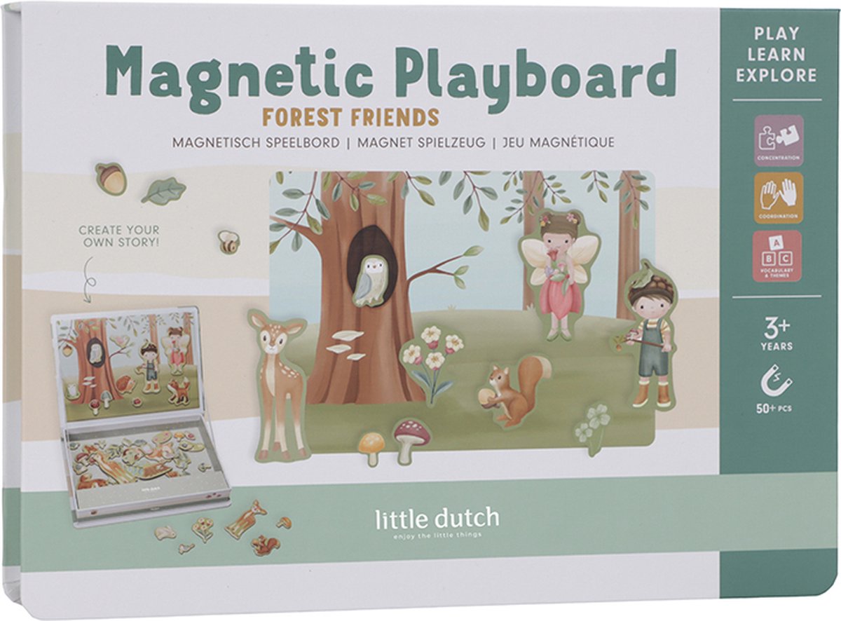Little Dutch Magnetisch Speelbord - Forest Friends FSC