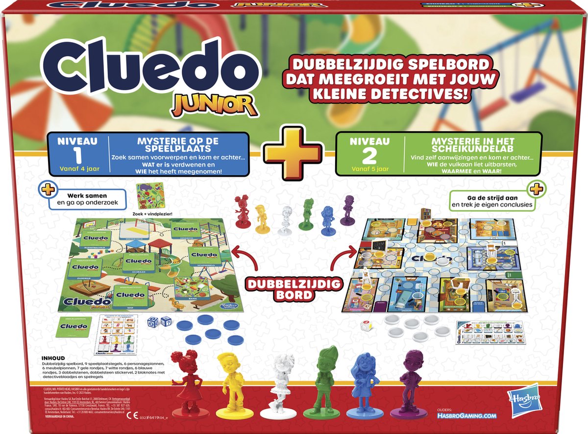 Hasbro Gaming Cluedo Junior - Spel van Deductie