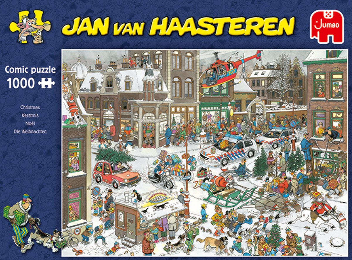 Jan van Haasteren Puzzel 1000 Stukjes - Kerstmis in Chaos