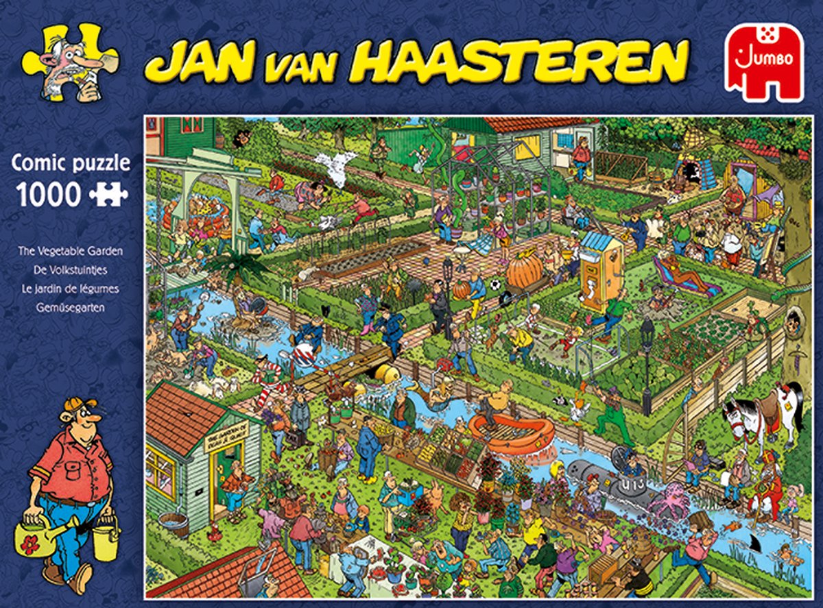 Jan van Haasteren Puzzel 1000 Stukjes - De Groentetuin
