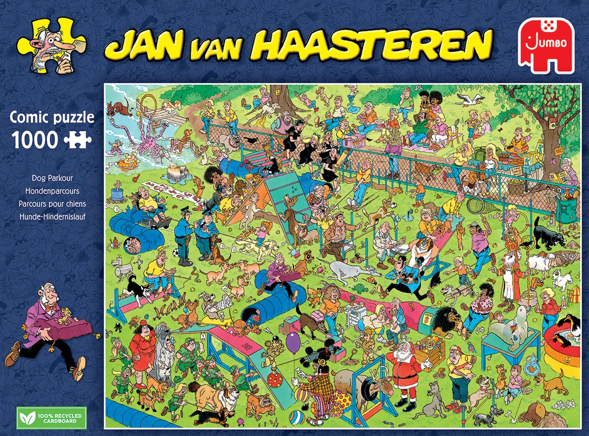 Jan van Haasteren - Hondenroute Puzzel 1000 Stukjes