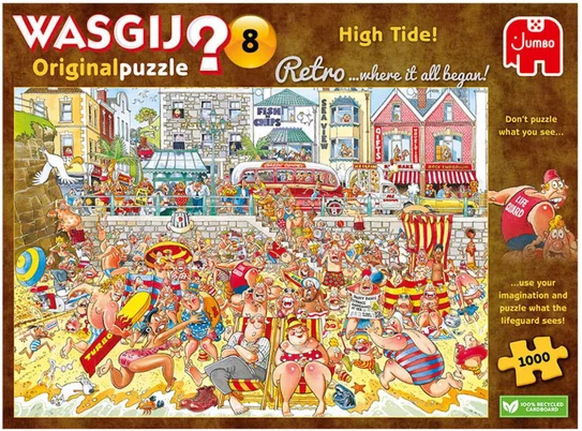 Wasgij Retro Original 8 - Overstroming! Puzzel - 1000 Stuks