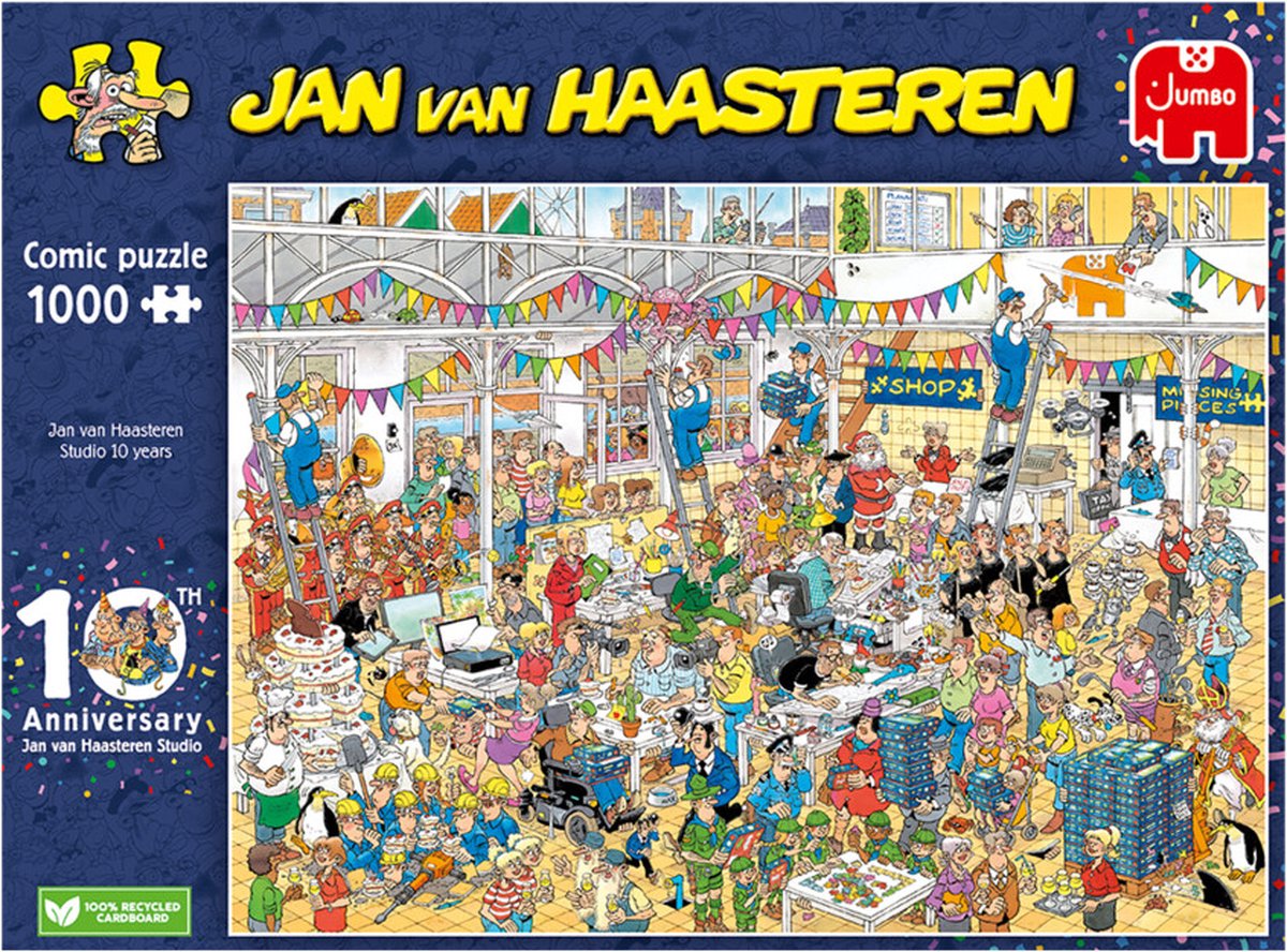 Jan van Haasteren Puzzel 1000 Stukjes - 10 Jaar Jubileum