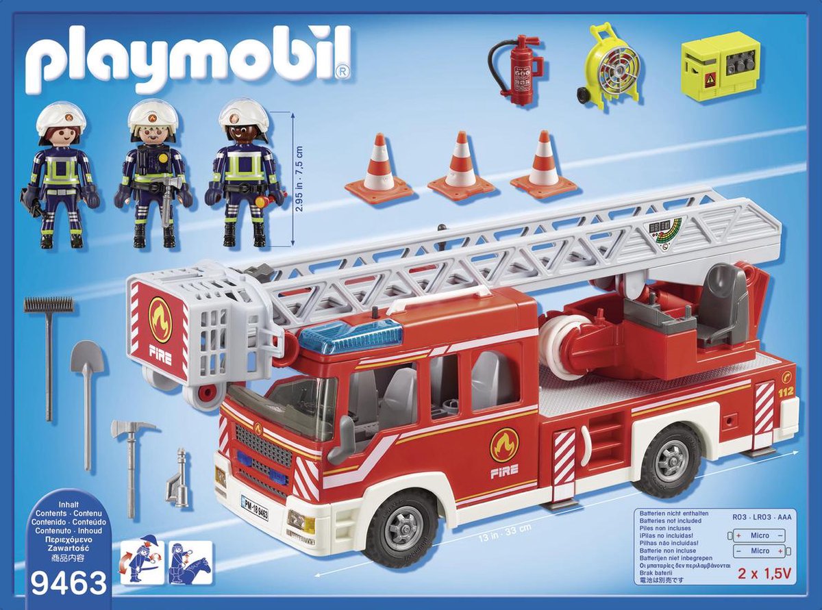 PLAYMOBIL City Action Brandweer Interventiewagen - 9464