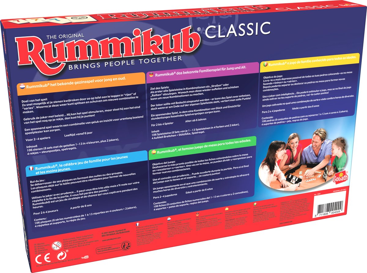 Goliath Rummikub Het Originele Klassieke Spel