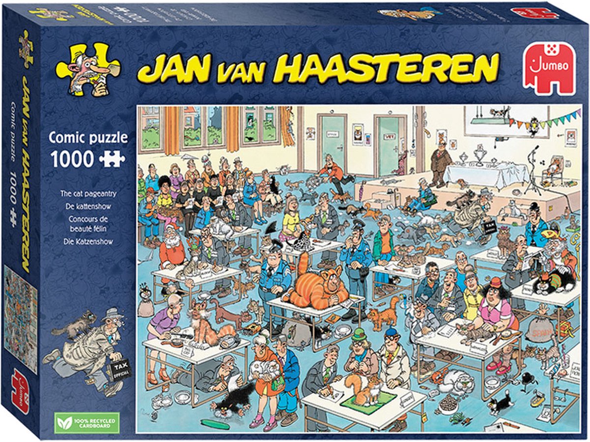 Jan van Haasteren - De Kattenexpositie Puzzel 1000 Stukjes