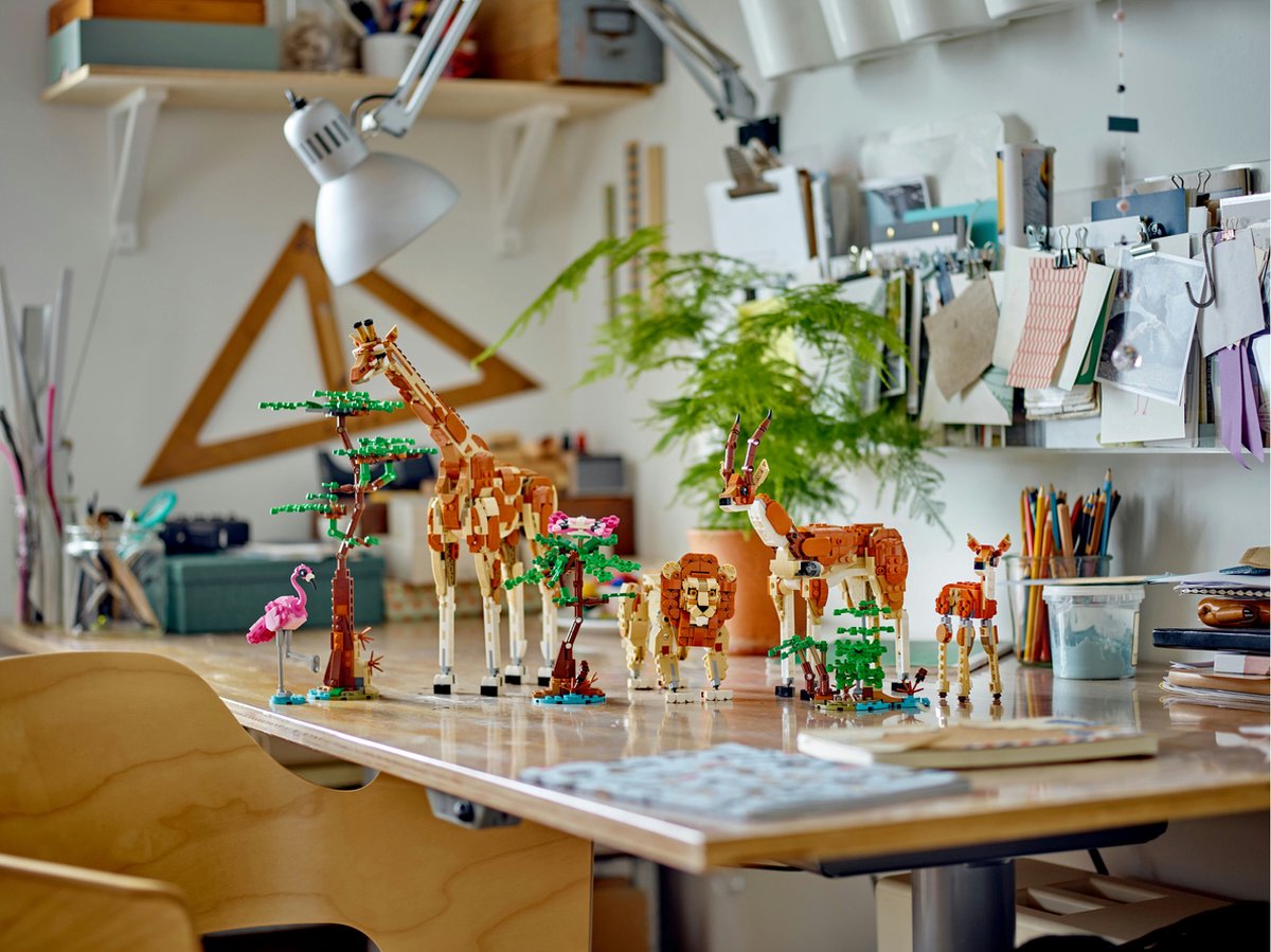 LEGO Creator Safari Dieren 3-in-1: Giraf, Leeuw & Gazellen