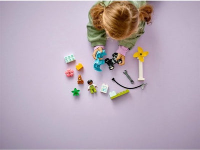 LEGO DUPLO Mijn Stad Windmolen en Elektrische Auto - 10985