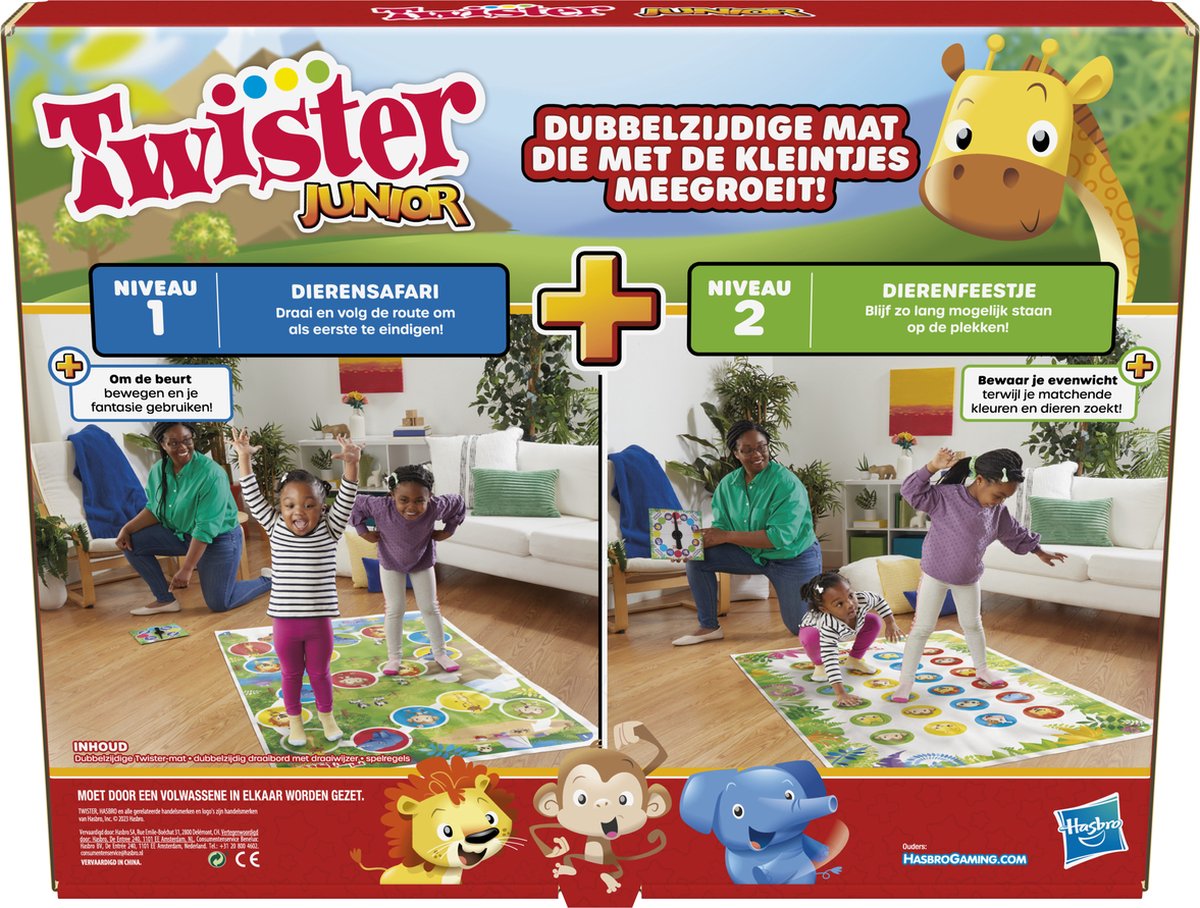 Hasbro Gaming Twister Junior - Nederlandstalig Spel