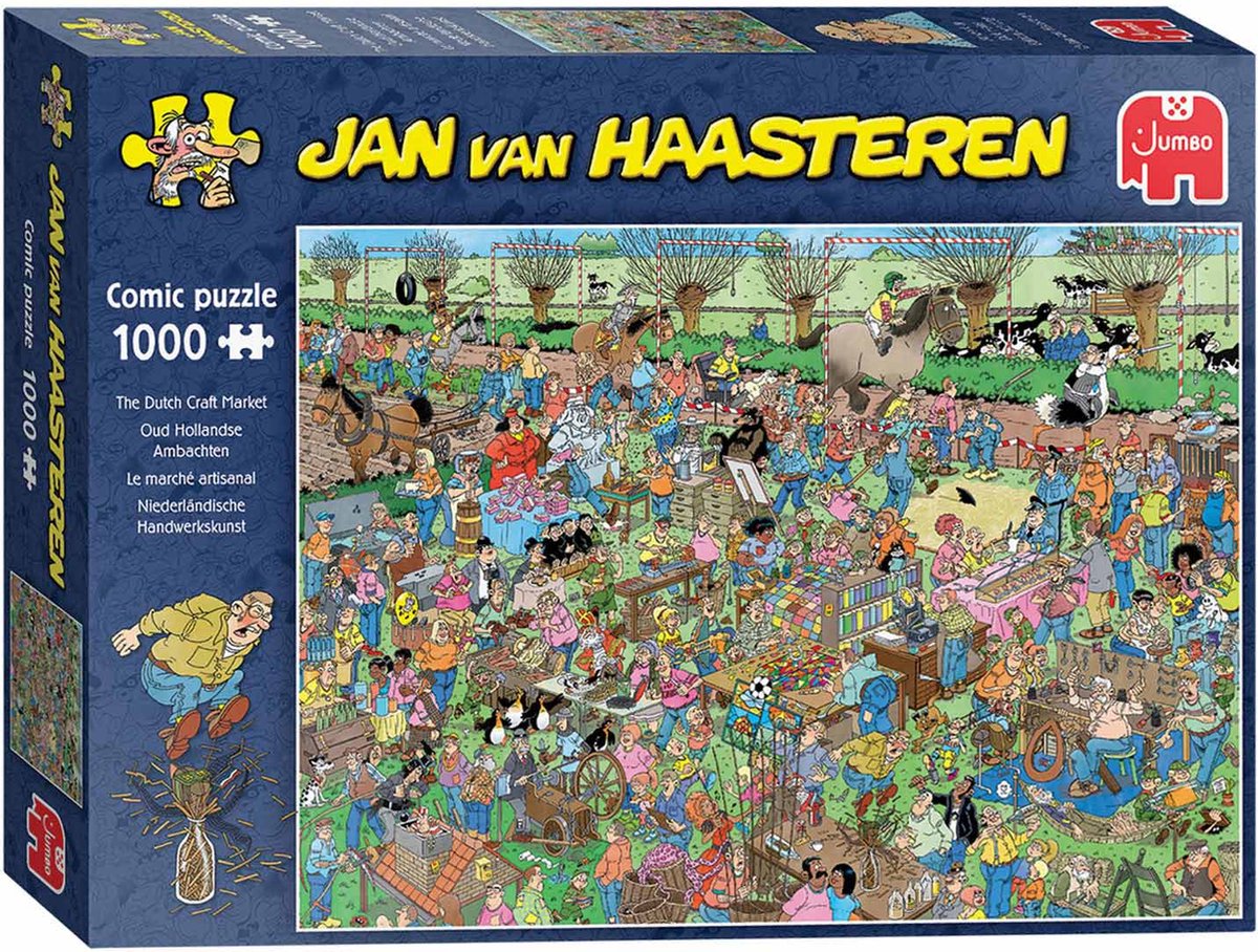 Jan van Haasteren De Nederlandse Ambachtsmarkt Puzzel 1000 Stukjes