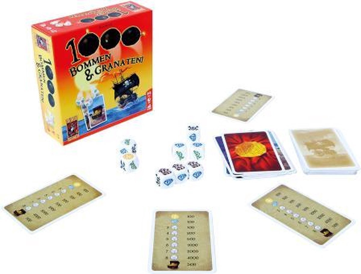 999 Games 1000 Bombes en Granaten Dobbelspel