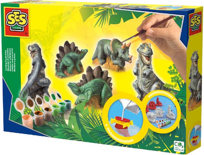 SES Dinosaurus Gieten en Schilderen Creatief Set
