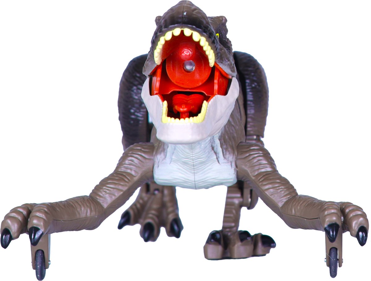 Silvergear RC Dino T-Rex Auto met Rook, Licht en Geluid