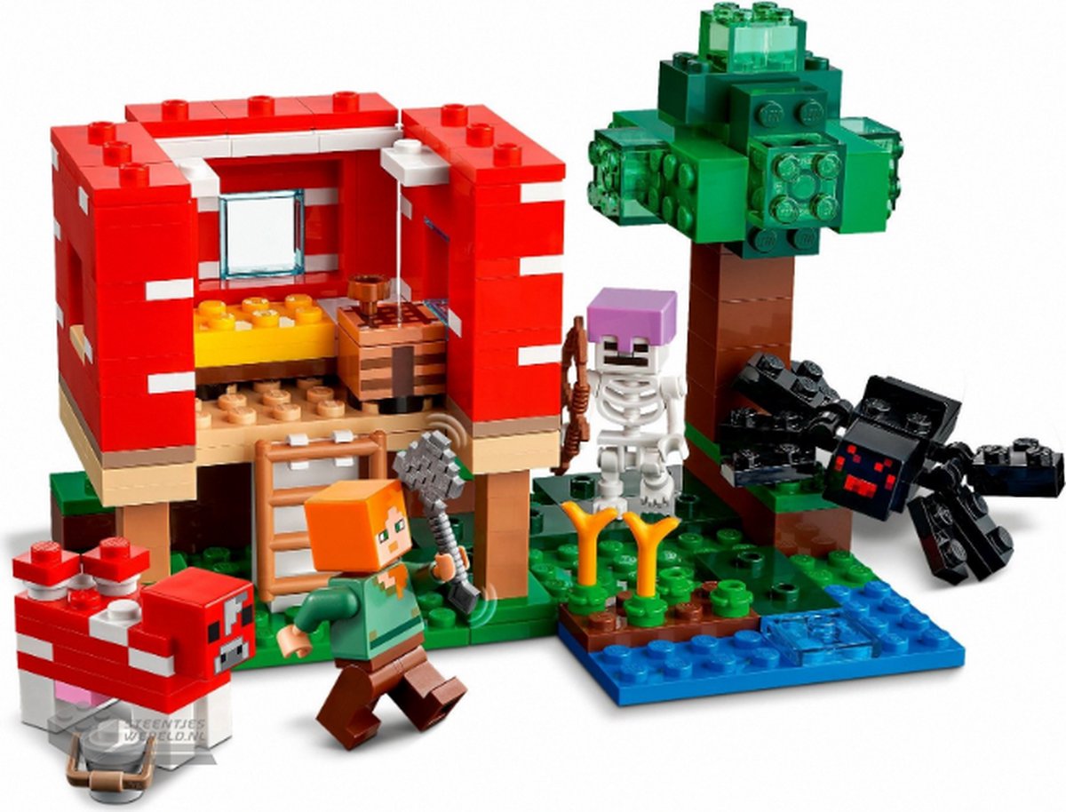 LEGO Minecraft De Champignonhuis Bouwset - 21179