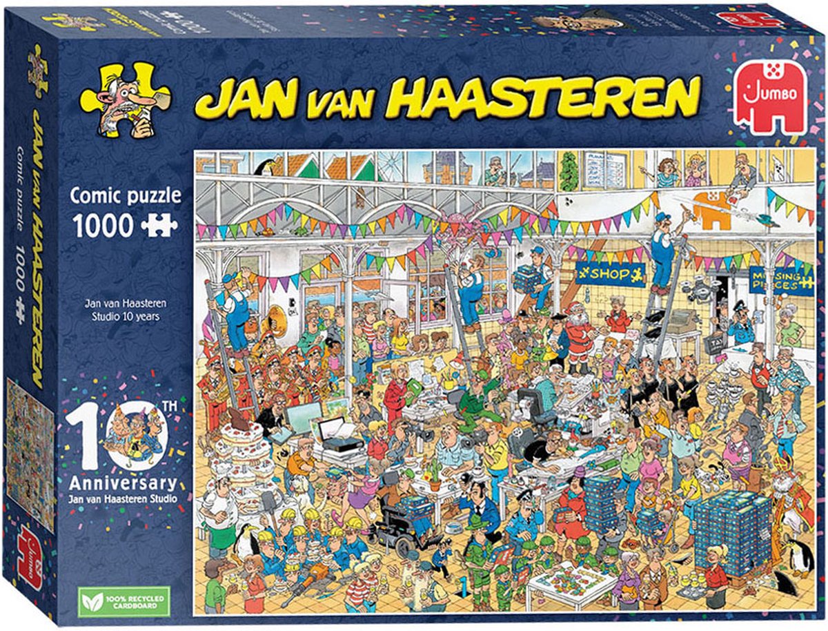 Jan van Haasteren Puzzel 1000 Stukjes - 10 Jaar Jubileum