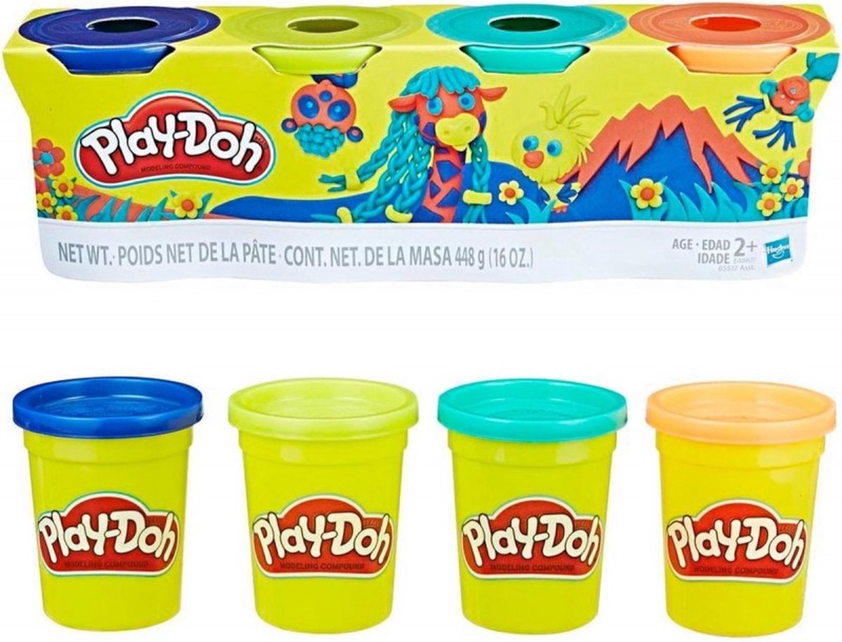 Play-Doh Klei Set B6508ES1 - 4 Kleuren Pakket