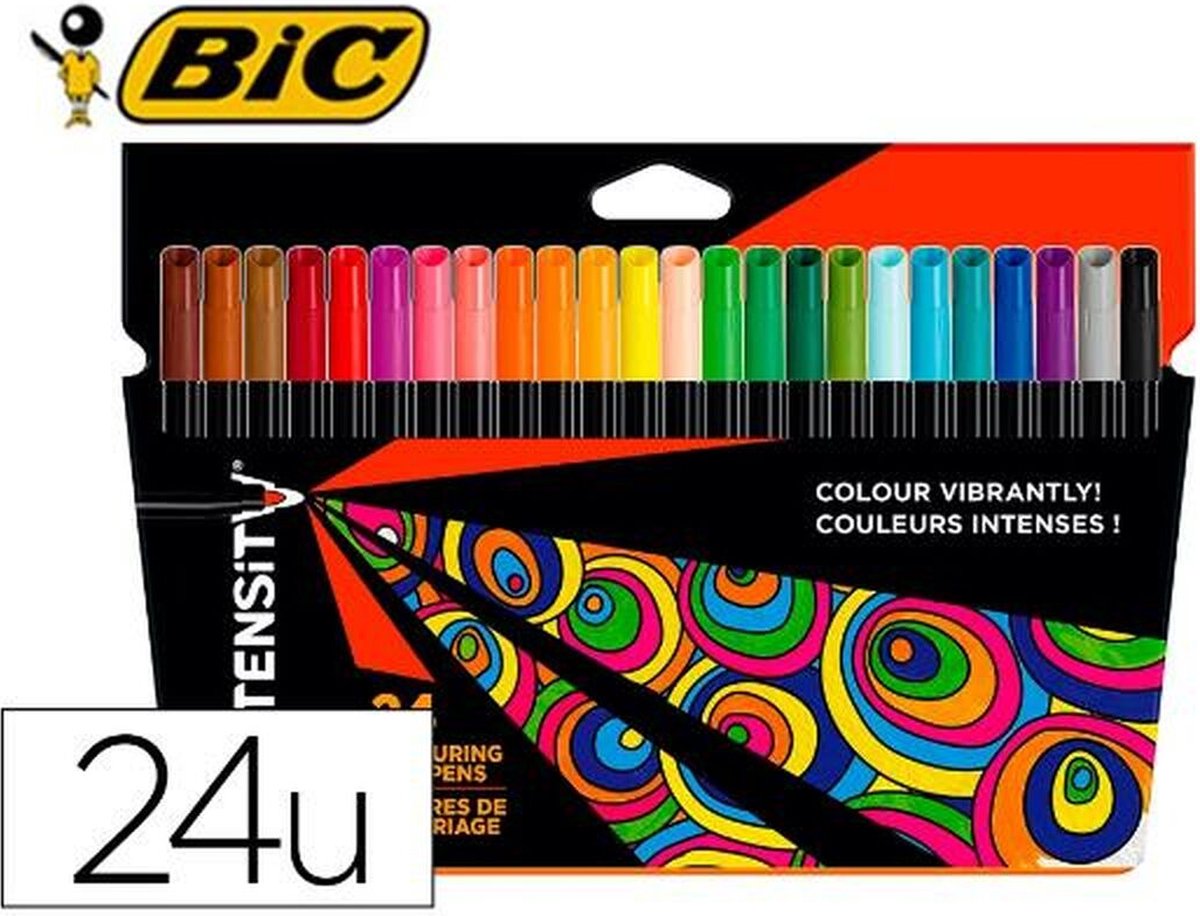 BIC Color Up Viltstiften Set van 24 Kleuren
