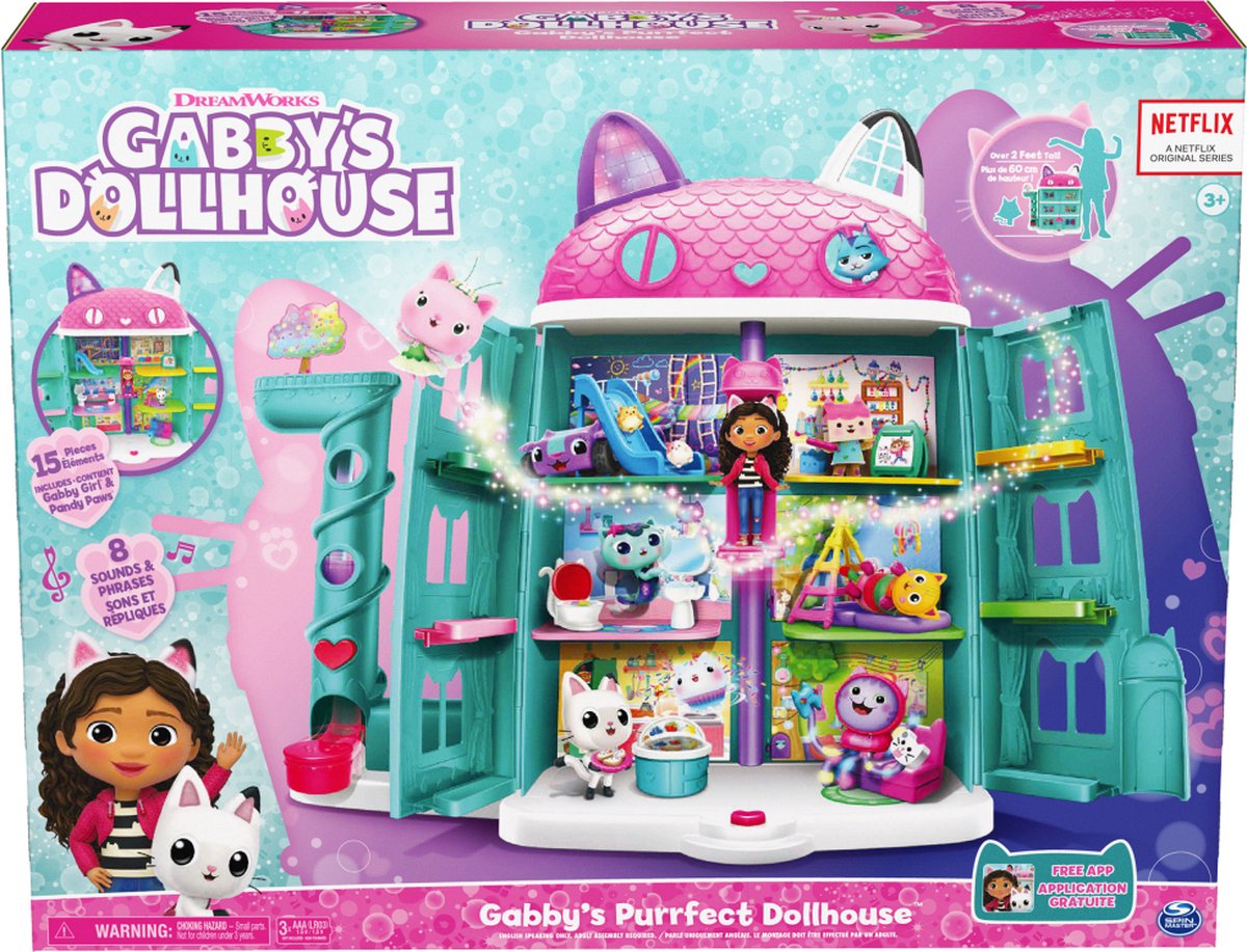 Gabby's Poppenhuis Interactief Speelhuis met Figuren en Accessoires