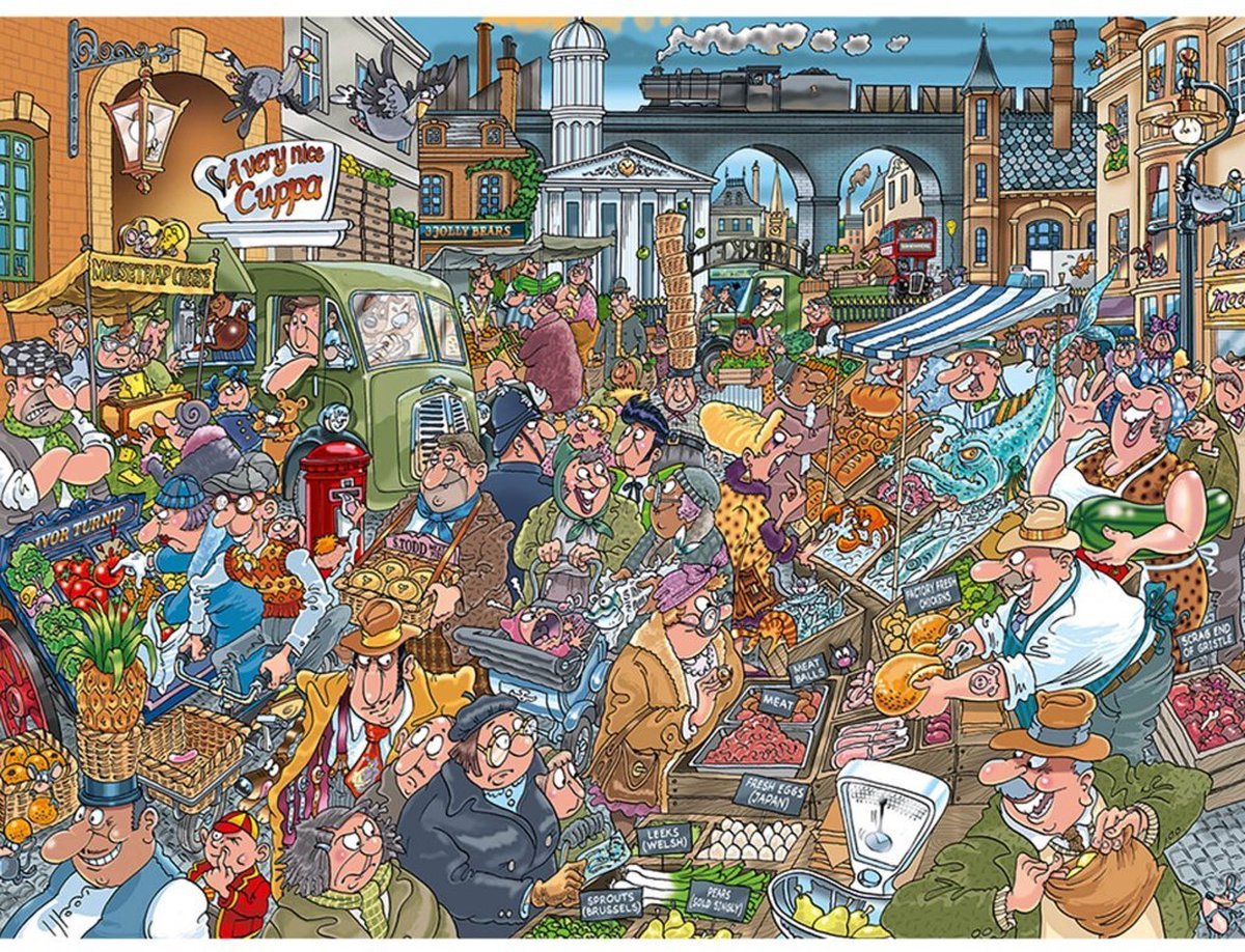 Wasgij Destiny 26 Puzzel - Overvloed aan Bio! - 1000 Stukjes