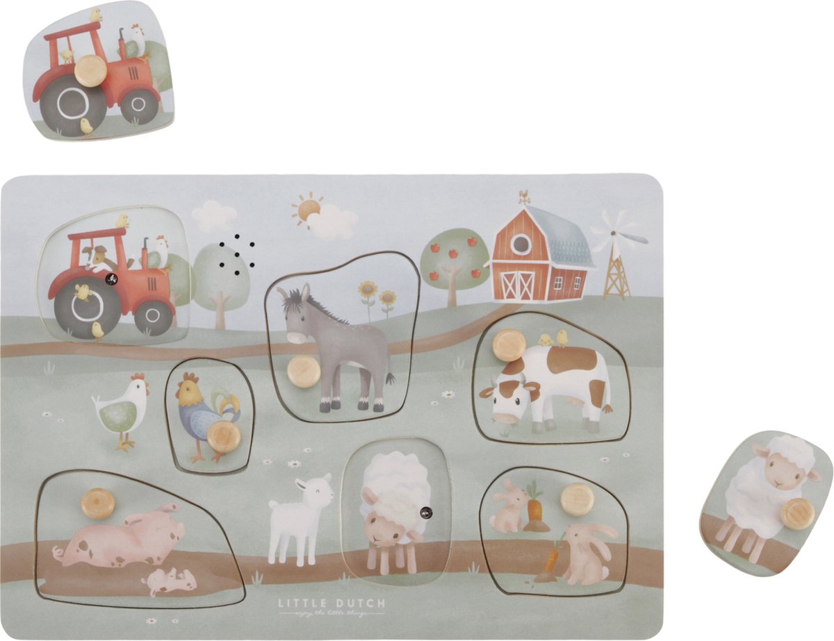 Little Dutch Geluidspuzzel Little Farm - FSC Gecertificeerd