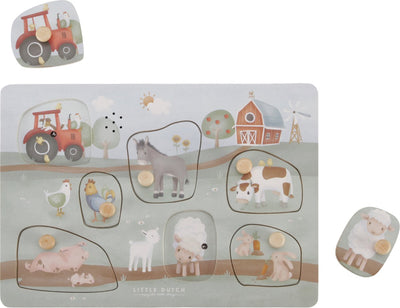 Little Dutch Geluidspuzzel Little Farm - FSC Gecertificeerd