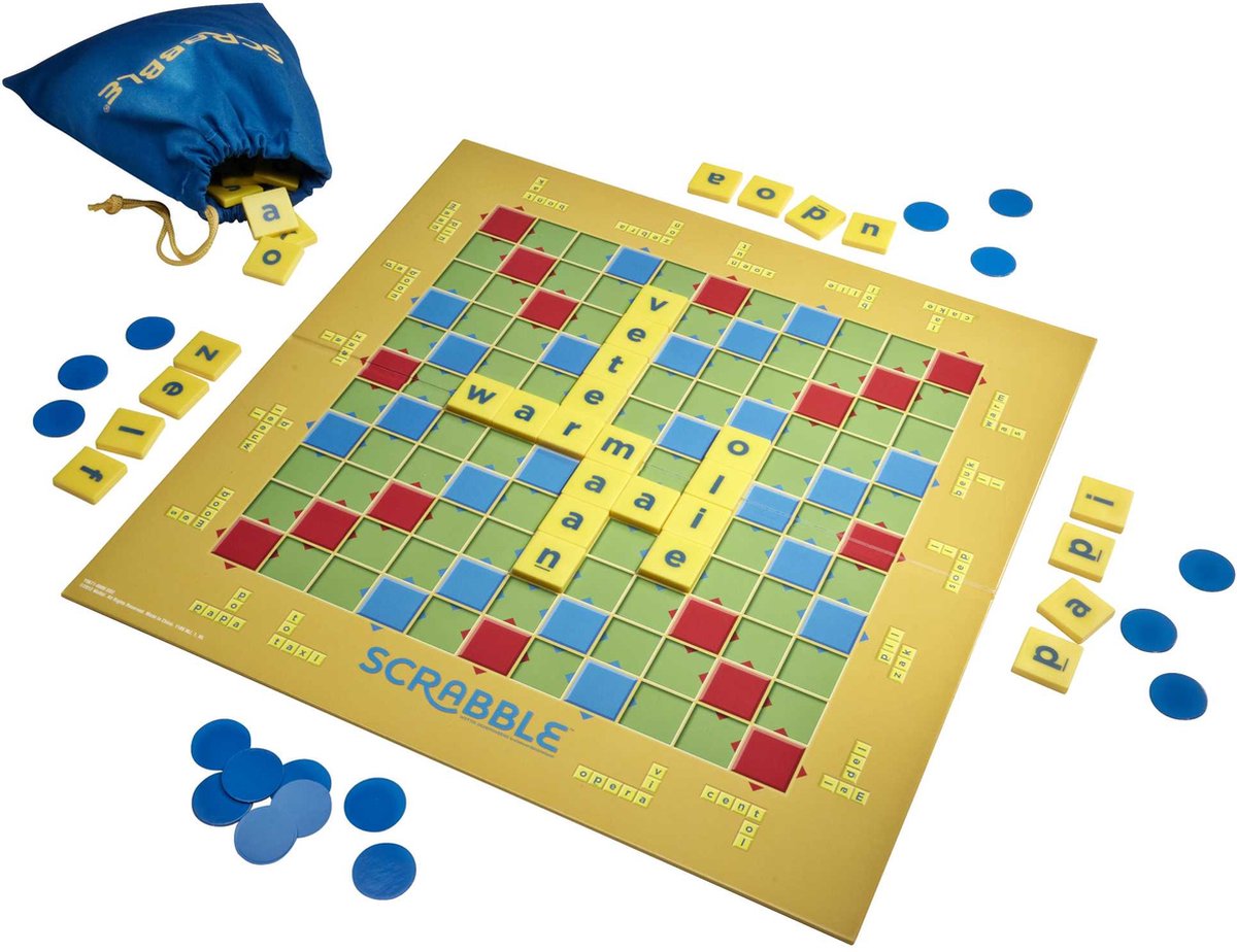 Mattel Games Scrabble Junior - Kindvriendelijk Woordspel