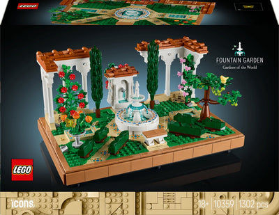 LEGO Jardin d'Icônes met Fontein - 10359
