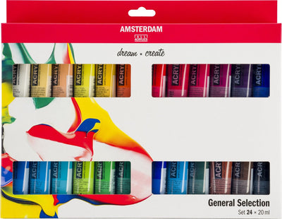 Amsterdam Acrylaatverf Set 24 Tubes 20ml