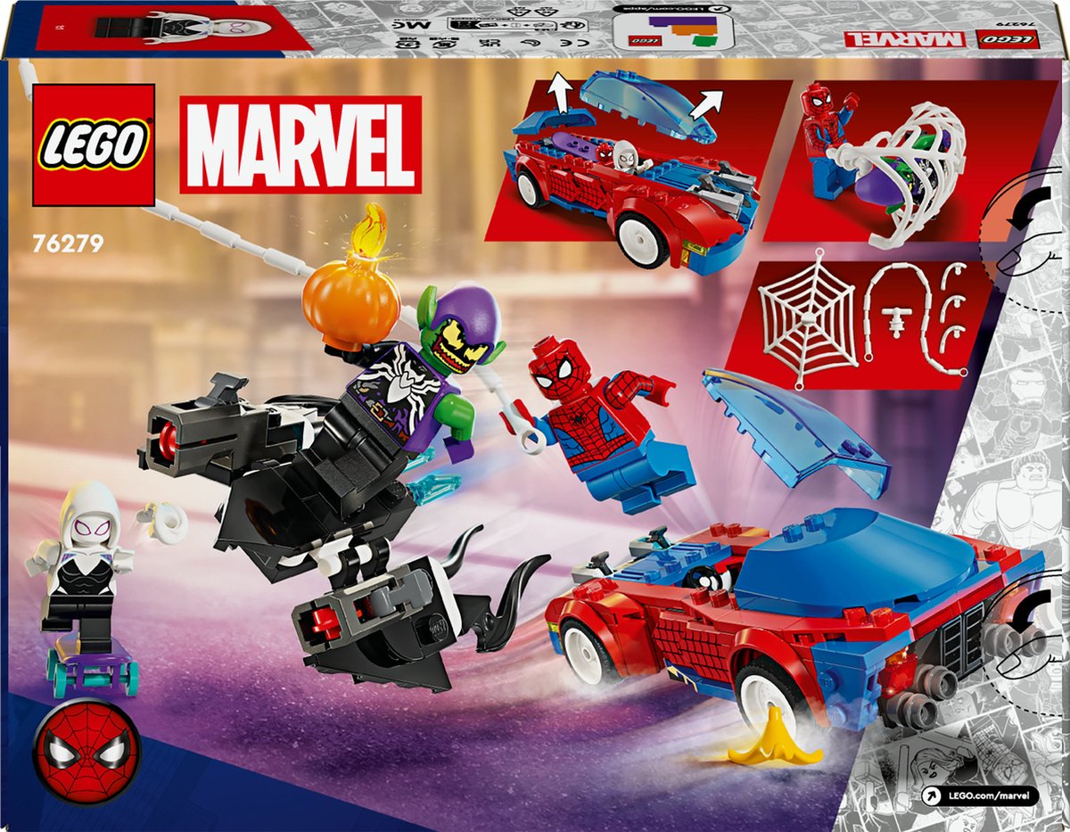 LEGO Marvel Spider-Man Raceauto & Venom Green Goblin - 76279