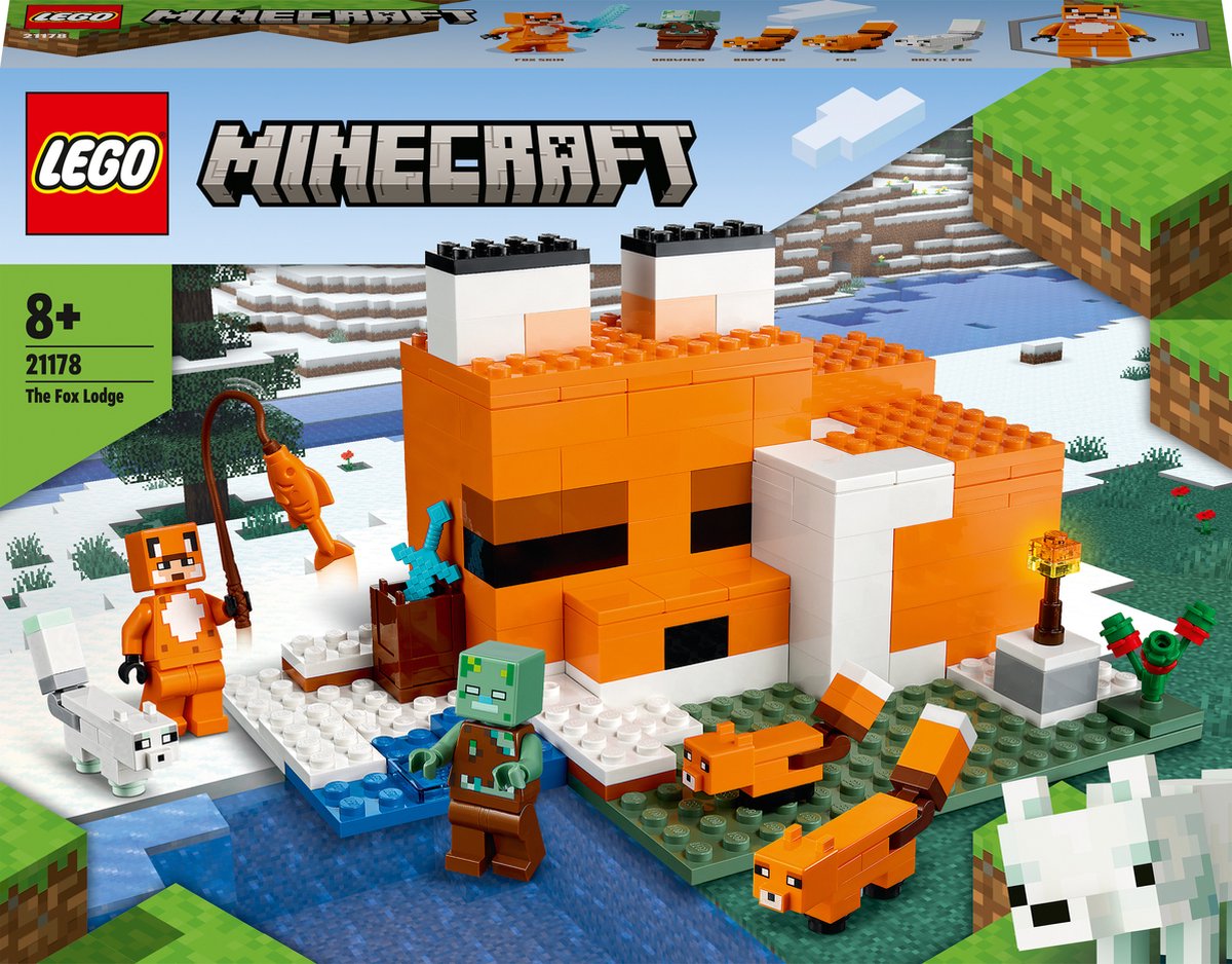 LEGO Minecraft Het Vosjeshuis Bouwspeelset - 21178