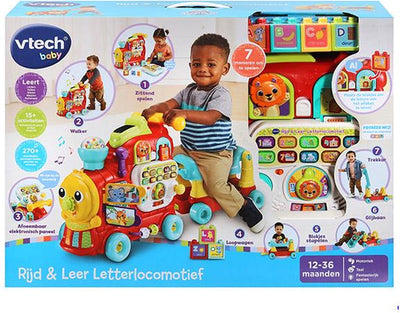 VTech Baby Rijd & Leer Letterlocomotief - Educatief Speelgoed